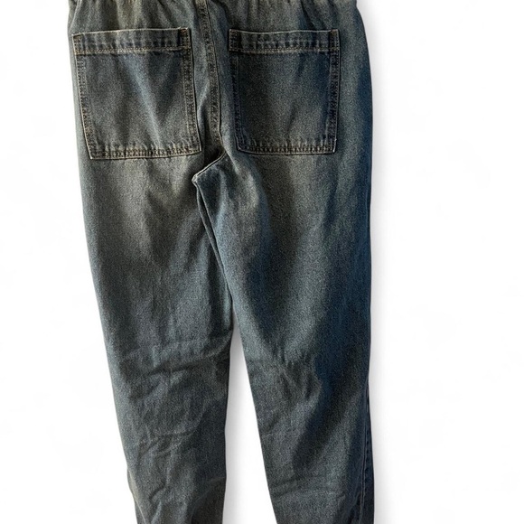 Celebrity Pink Blue Jogger Jeans with Distressed Details​​ - Picture 3 of 4